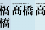 髙橋の品格（髙橋調べ）